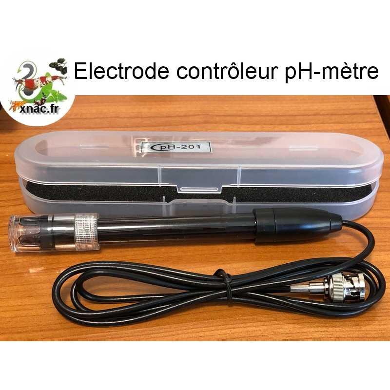 Portable 201DH PH Electrode Sonde délectrode de pH détachable et pratique avec fiche BNC et câble de 3 m pour la détection de la qualité de leau haute sensibilité/précise/stabl Electrode de pH 